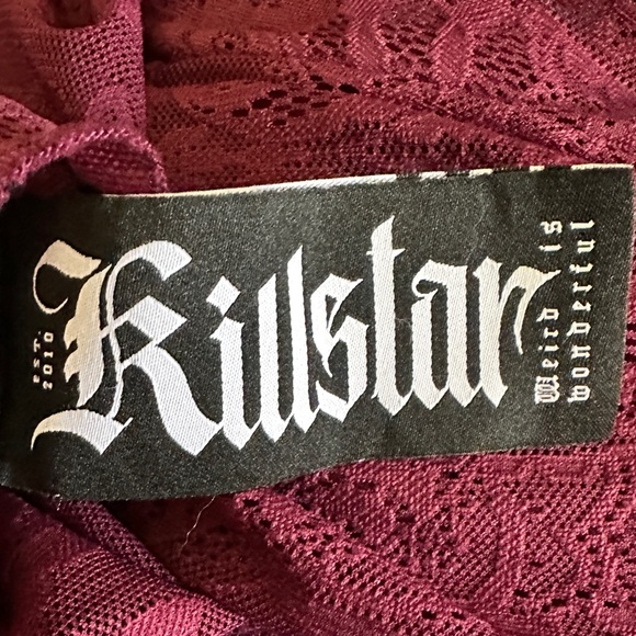 Killstar Hecate Maroon Lace Maxi Size XL - Picture 10 of 16